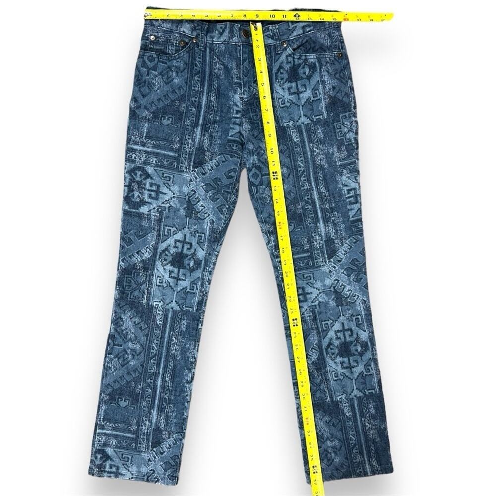 Patterned Blue Jeans - Picture 9 of 9